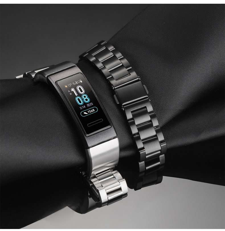 三株精钢款-黑色 适用:华为手环band4 pro(ter-b29s【图片 价格 品牌