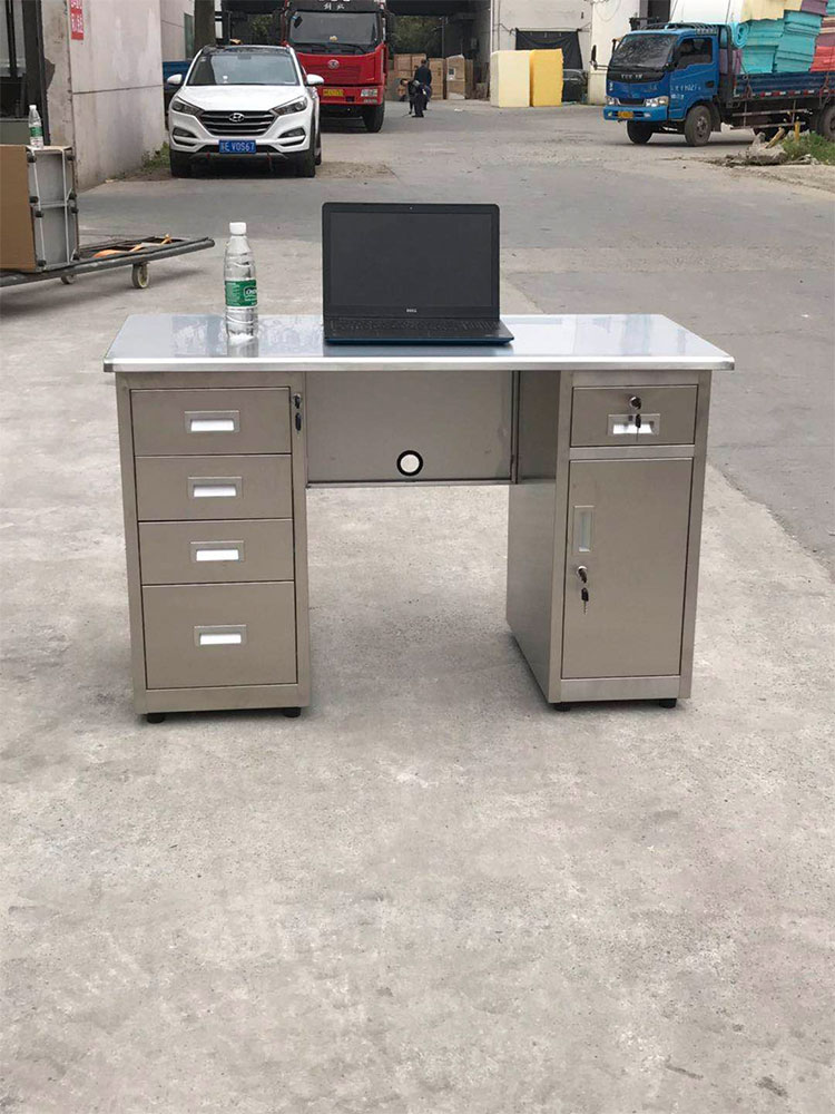 办公桌304不锈钢电脑桌车间工作台定做净化车间操作台不锈钢桌子12米