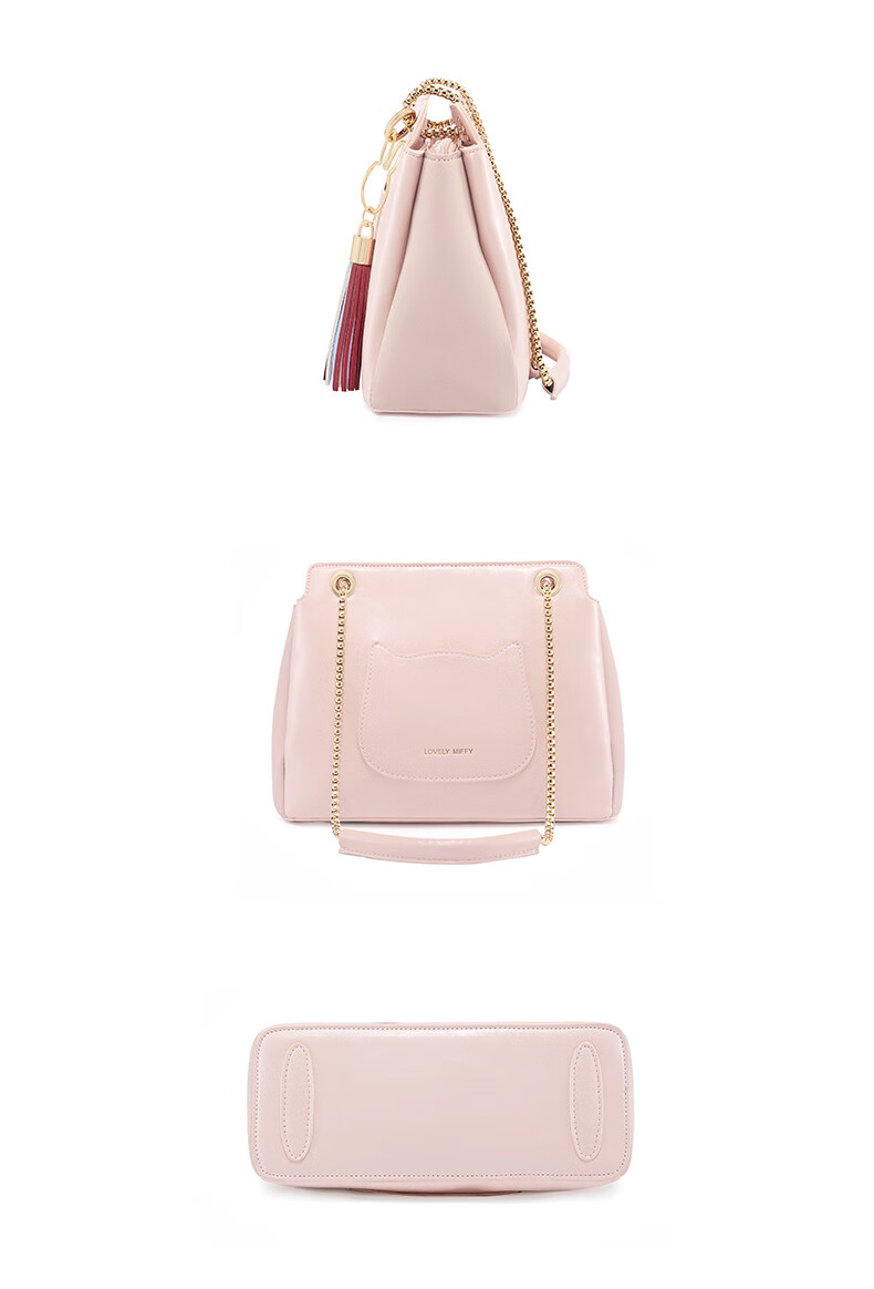 米菲miffy水桶包2021新款百搭ins单肩女包日韩lovely纯色大容量多口袋