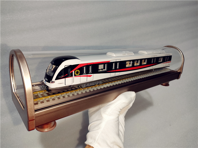 成都地铁模型一号线熊猫号线静态仿真模型玩具成品火车玩具地铁模型 1