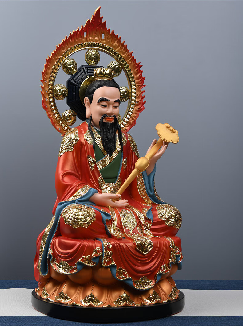 三清神像三清祖师神像树脂道家太上老君灵宝天尊原始天尊佛像摆件家用