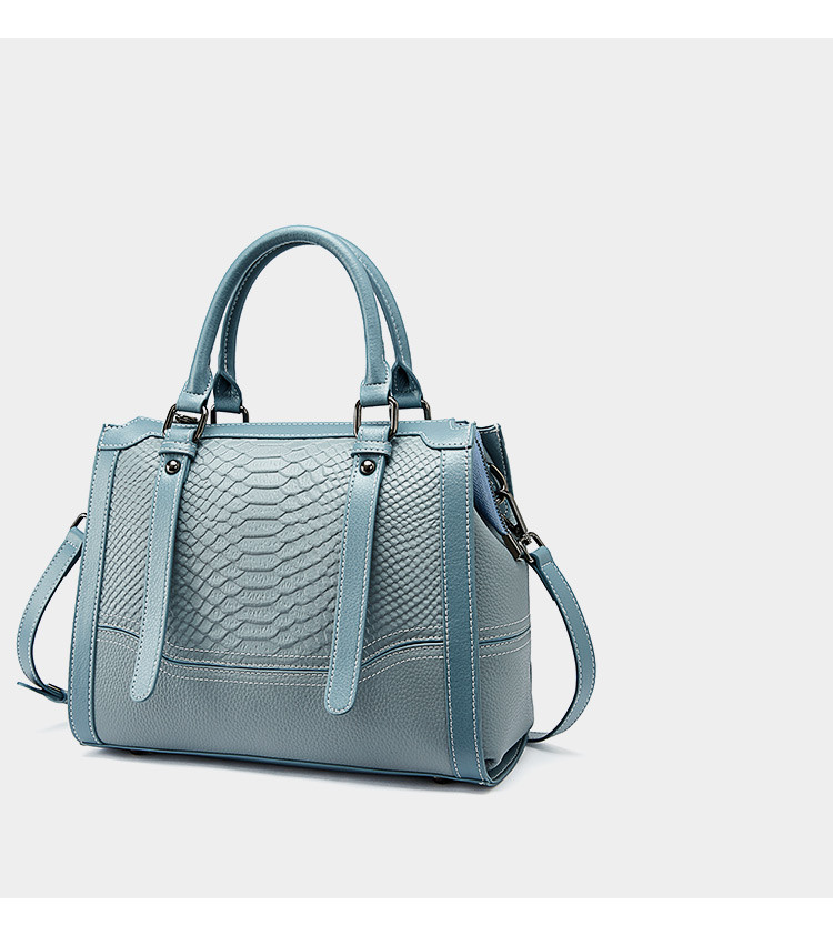 皓顿2021新款新款真皮舒适斜挎包包女士单肩包大容量手提包女包极夜黑