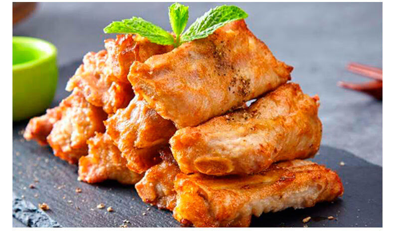 蒜香骨400g腌制里脊排骨猪冷冻油炸猪肋排猪排食