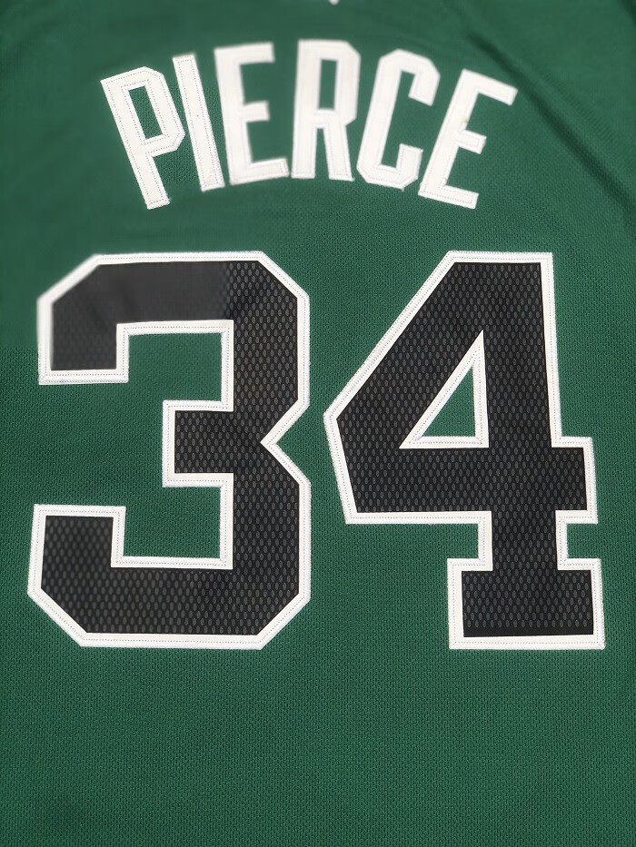凯尔特人队34号皮尔斯球衣复古球迷版透气背心速干刺绣篮球服男女