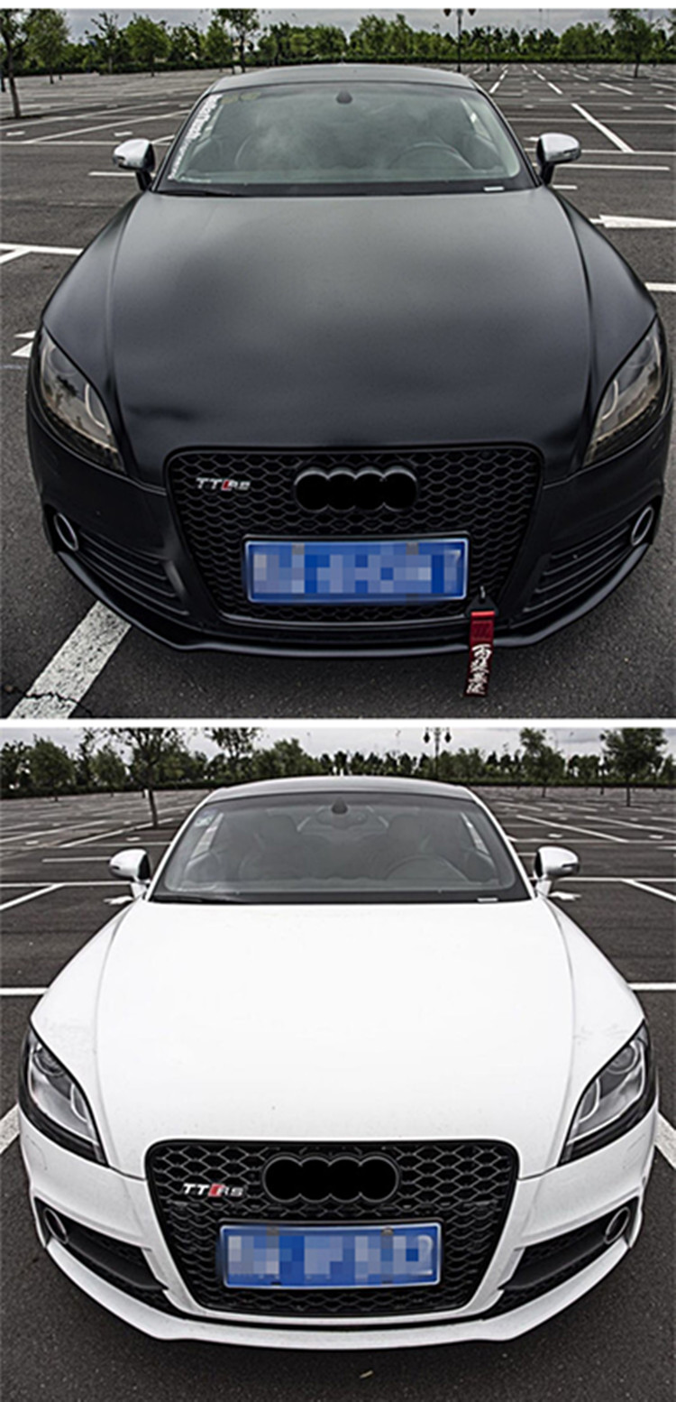 适用于08-19款奥迪tt改装ttrs中网蜂窝格栅前杠大包围奥迪tts中网 08