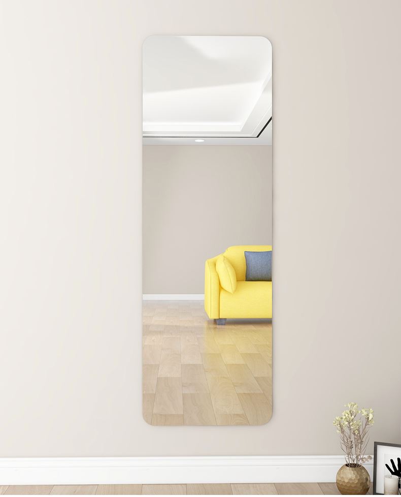 网红镜子全身落地镜穿衣镜贴墙镜子全身镜粘墙贴片柜门穿衣家用小户型