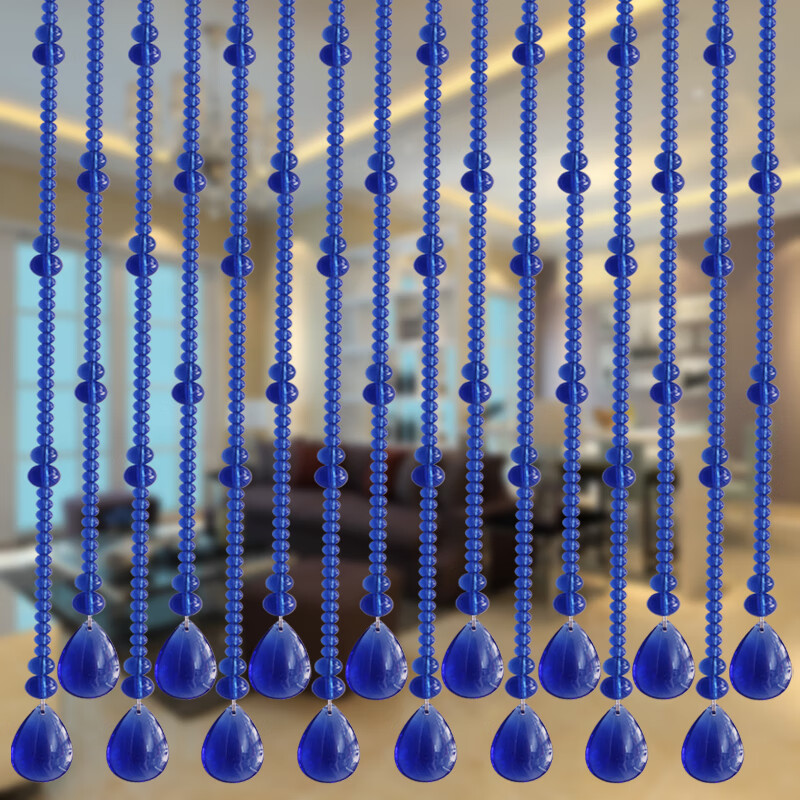 水晶珠帘厕所过道绿色葫芦隔断帘客厅卧室门帘装饰家用挂帘子绿色20条