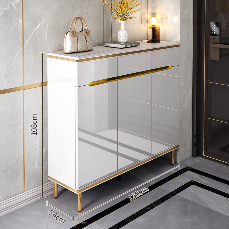 门外鞋柜鞋柜家用门口简约现代门外新款2020入户轻奢烤漆大容量玄关柜