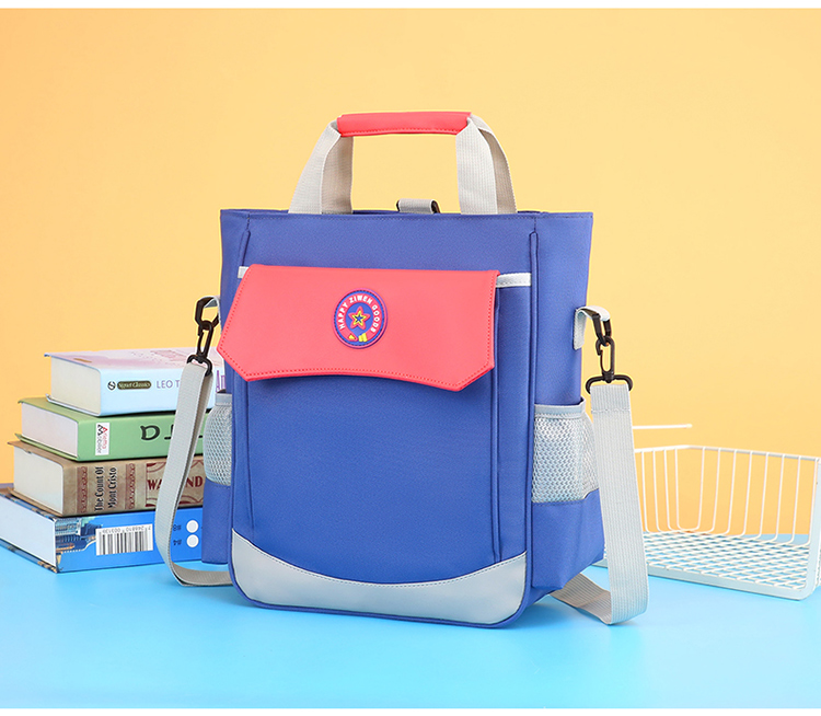 补习包手提袋中小学生补习袋大容量手提袋男女孩儿童单肩斜跨补课包