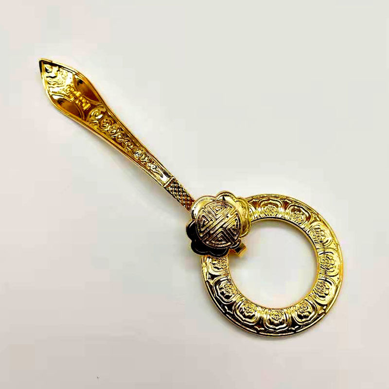 纯铜镀金缦衣袈裟衣钩佛具僧服僧衣如意扣环搭三衣扣佛教新品 第三款