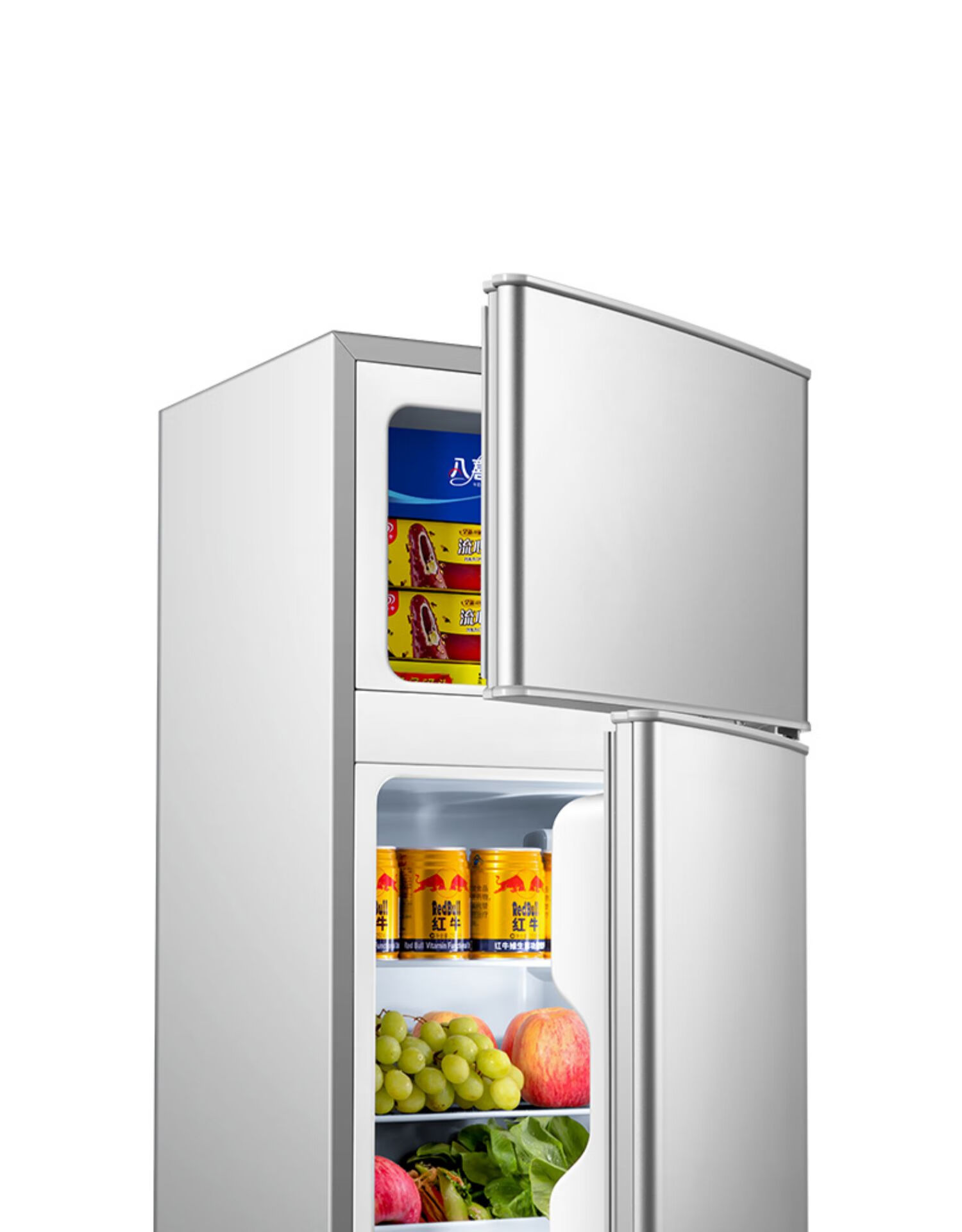 小冰箱家用小型宿舍出租房冷冻冷藏静音迷你双开门电冰箱一级节能省电