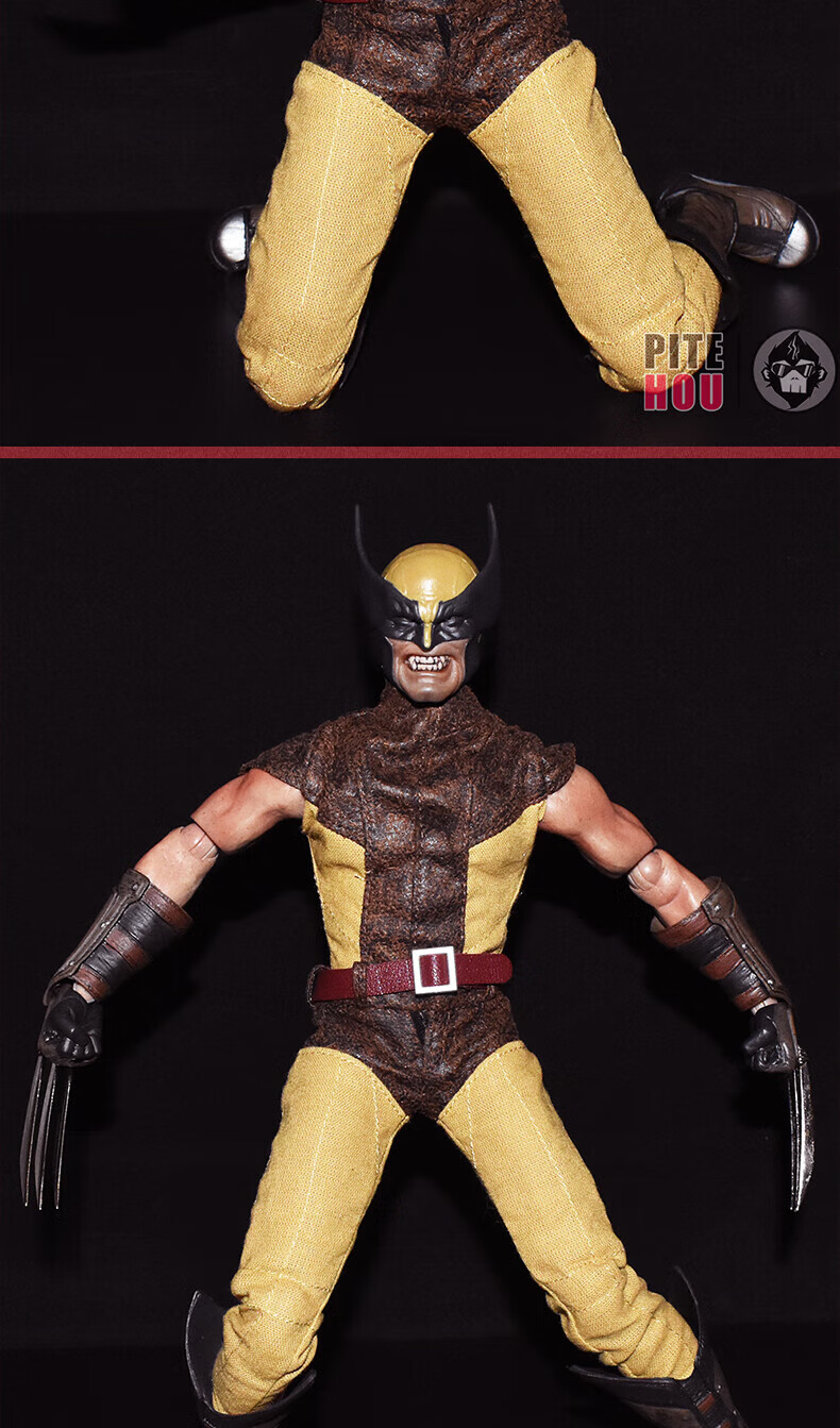 金刚狼手办罗根狼叔电影版可动人偶死侍x战警玩具狼爪摆件模型 dst