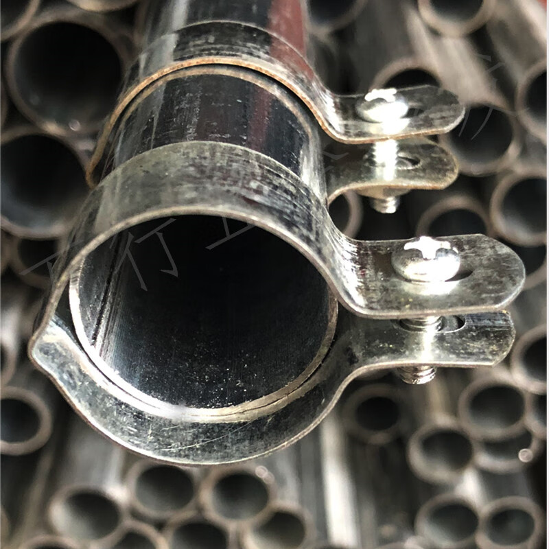 接地线卡子100个接地卡镀锌电气管夹跨接专用管卡jdgkbg铁钢管卡子