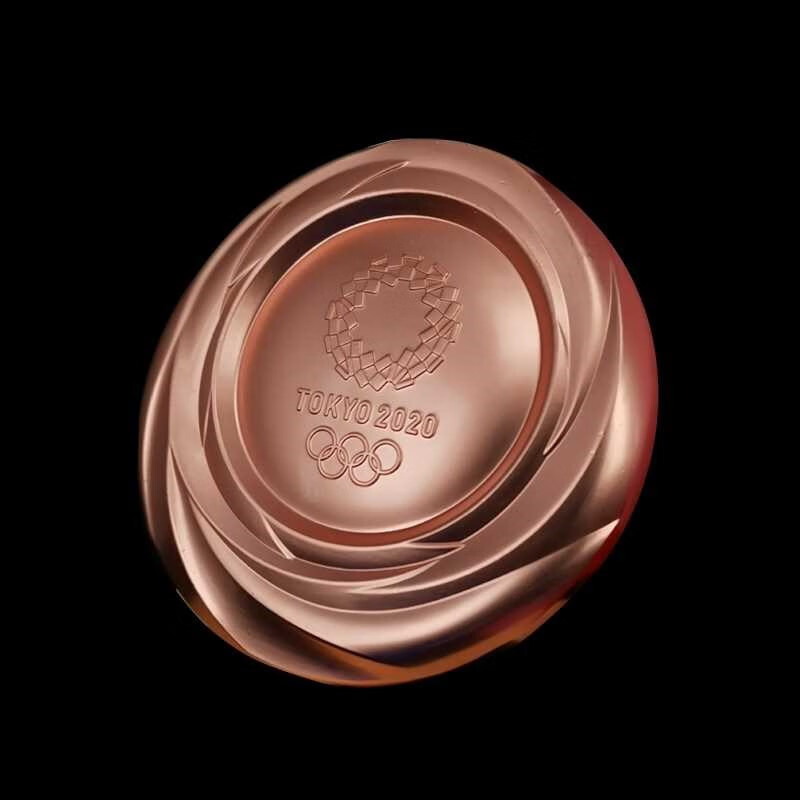 2020东京奥运会模型道具复刻银牌铜牌金属制品纪念品 金色