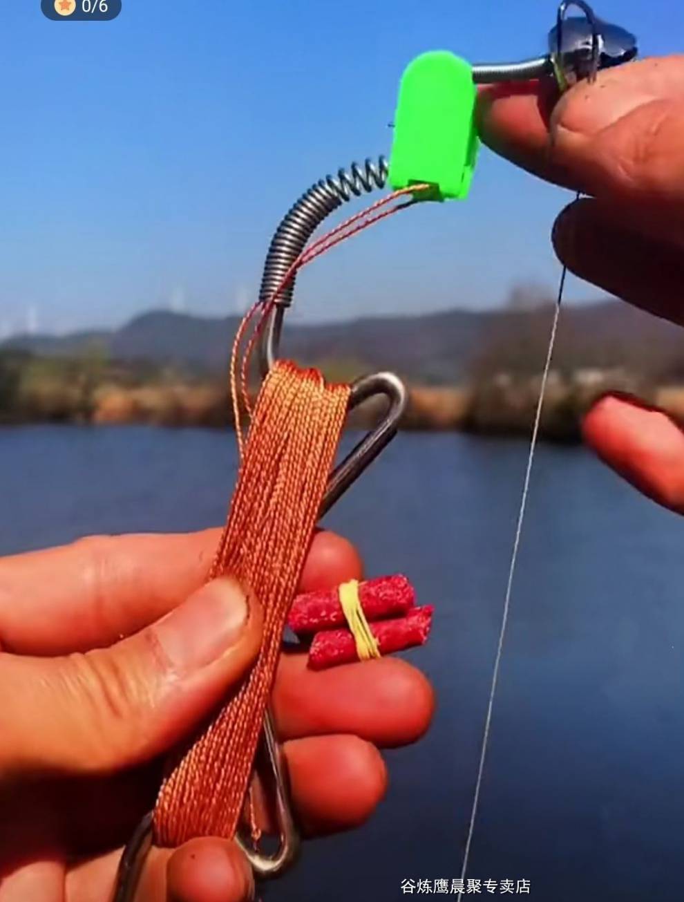 带弹簧不锈钢手线地插自动钓鱼神器弹簧钩爆炸钩钓鱼支架3套成品大单