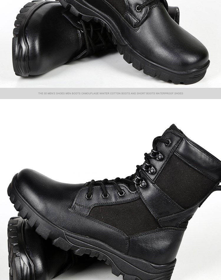 作训鞋 单棉可选16式春秋作战靴男户外战术靴减震防滑战靴 16冬季羊毛