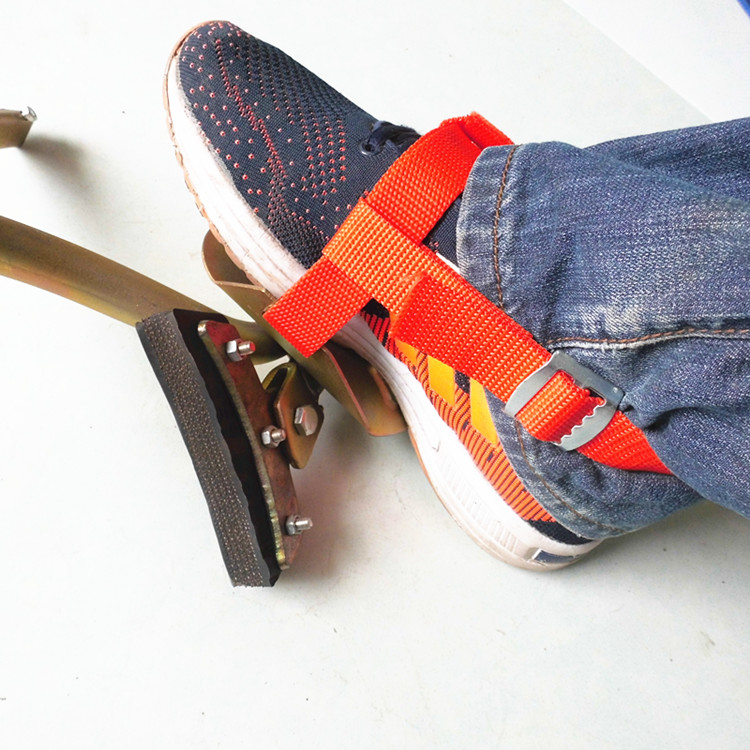 保障电工脚扣带加厚加长电工爬杆脚扣安全带脚扣配件一对价棉线料牙口