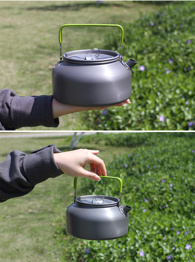 户外烧水壶户外便携烧水壶露营开水壶烧水煮牛奶壶咖啡壶野营烧水壶明