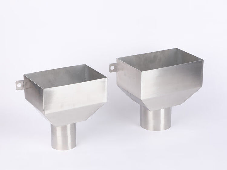 不锈钢落水斗304接水斗下水斗侧墙水斗漏斗87型水斗地漏dn110dn50201