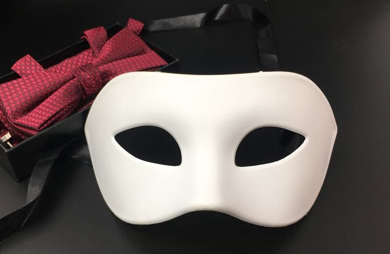 老八同款面罩白敬亭同款半脸帅气黑白佐罗面具遮瑕老八同款面具面罩