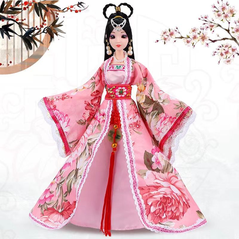 古装芭比娃娃公主贵妃公主贵妃 换装古代芭比洋娃娃婚纱套装女孩生日