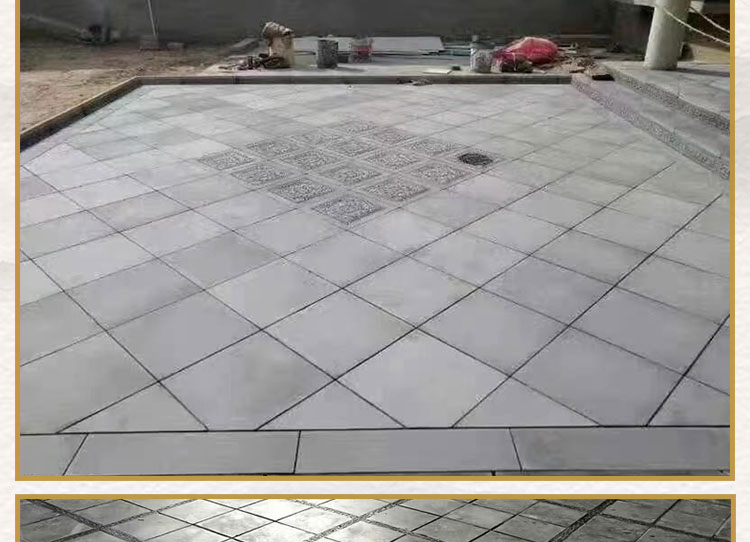 古建地砖仿古中式唐莲砖滑四合院砖雕庭院铺地青砖别墅地面花砖平砖