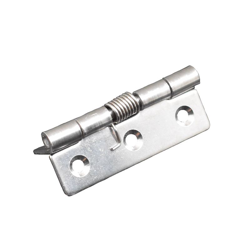 不锈钢弹簧合页自动关门回位合叶回弹小铰链五金木箱活页折叠折页鹿礼