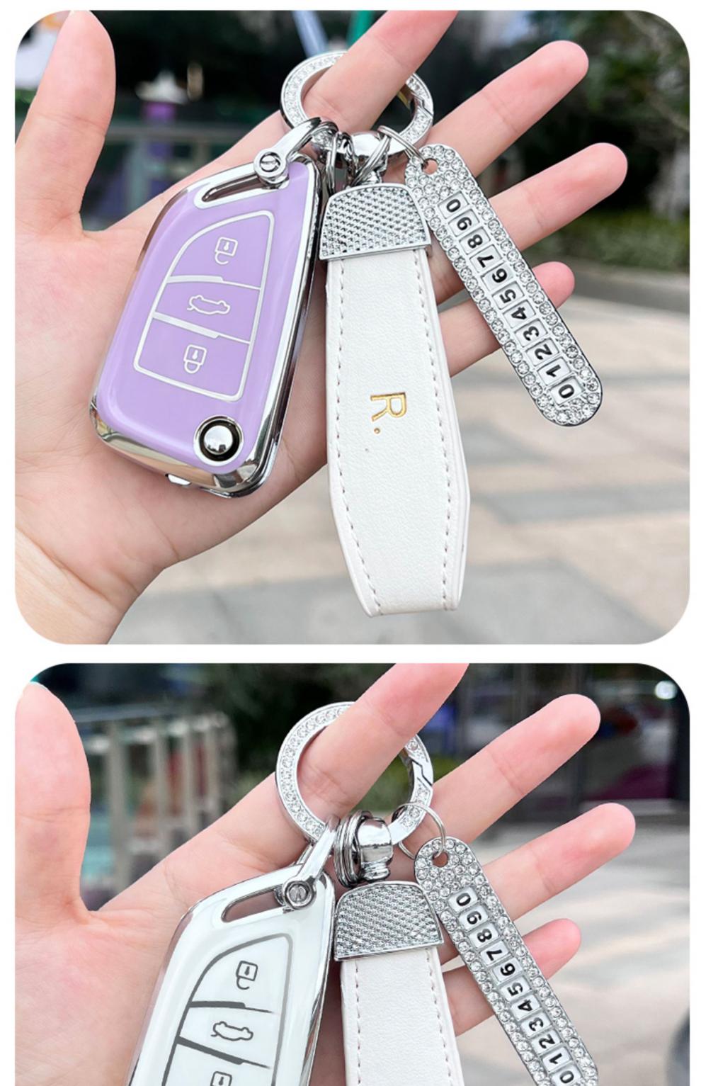 vvdi刀锋款折叠子机钥匙套阿福迪xhorse遥控后配改装壳扣套遥控包 a款