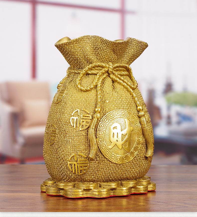 纯铜全铜福袋金钱袋摆件可存钱创意工艺品送朋友闺蜜店铺开业礼物西藏