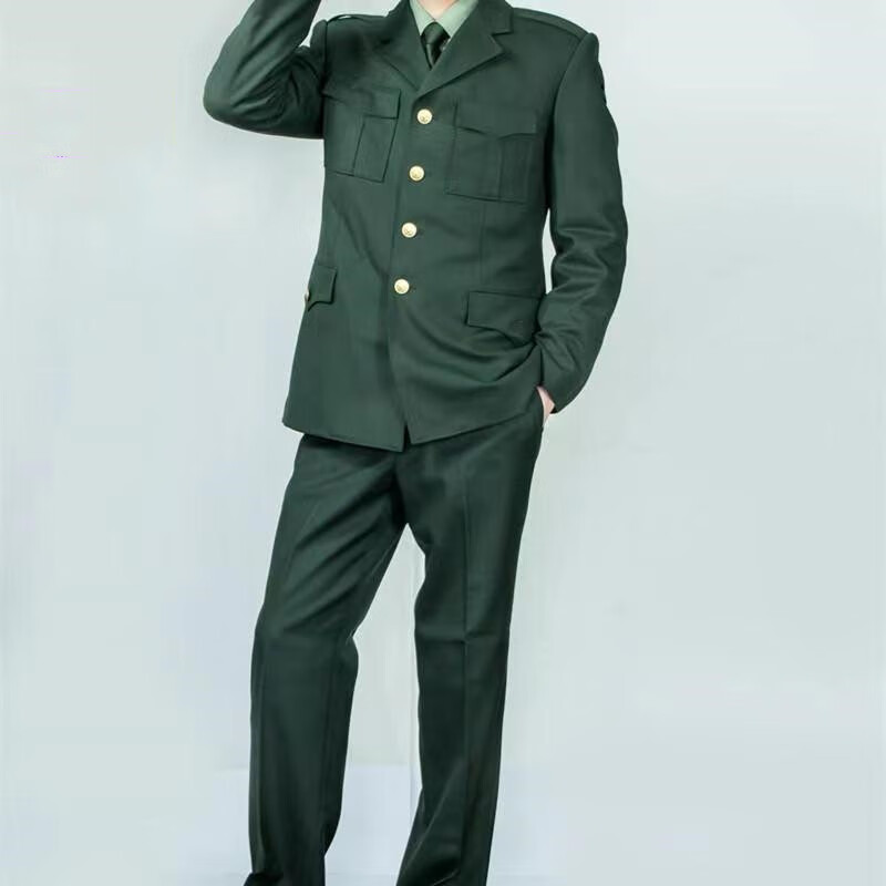 《2022新款常服 常服套装春秋长袖制服套装松枝绿春秋