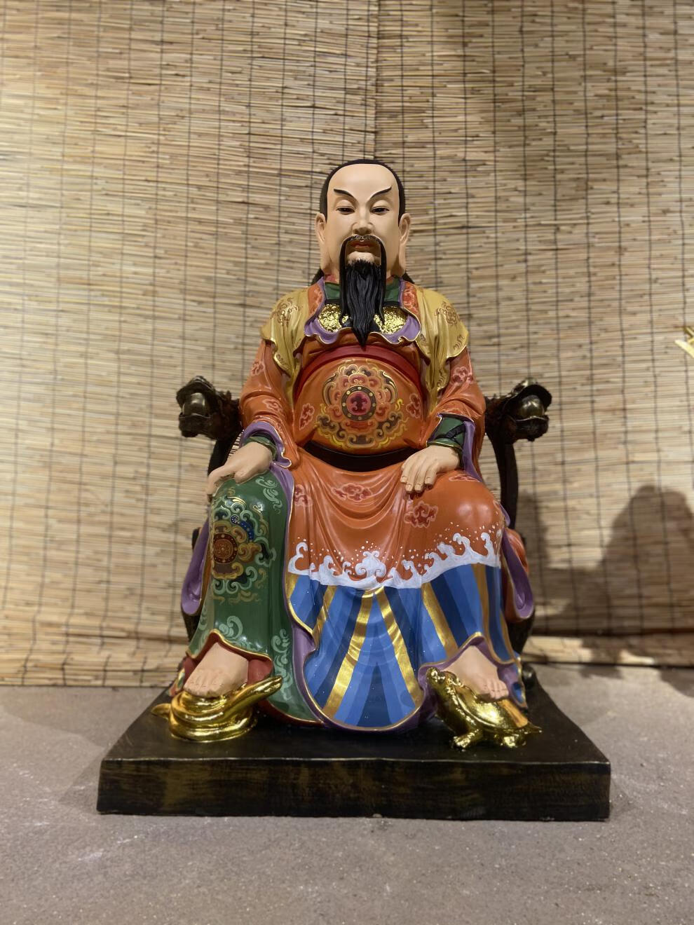 真武大帝神像真武大帝神像真武祖师玄武大帝荡魔天尊树脂玻璃钢木雕铸