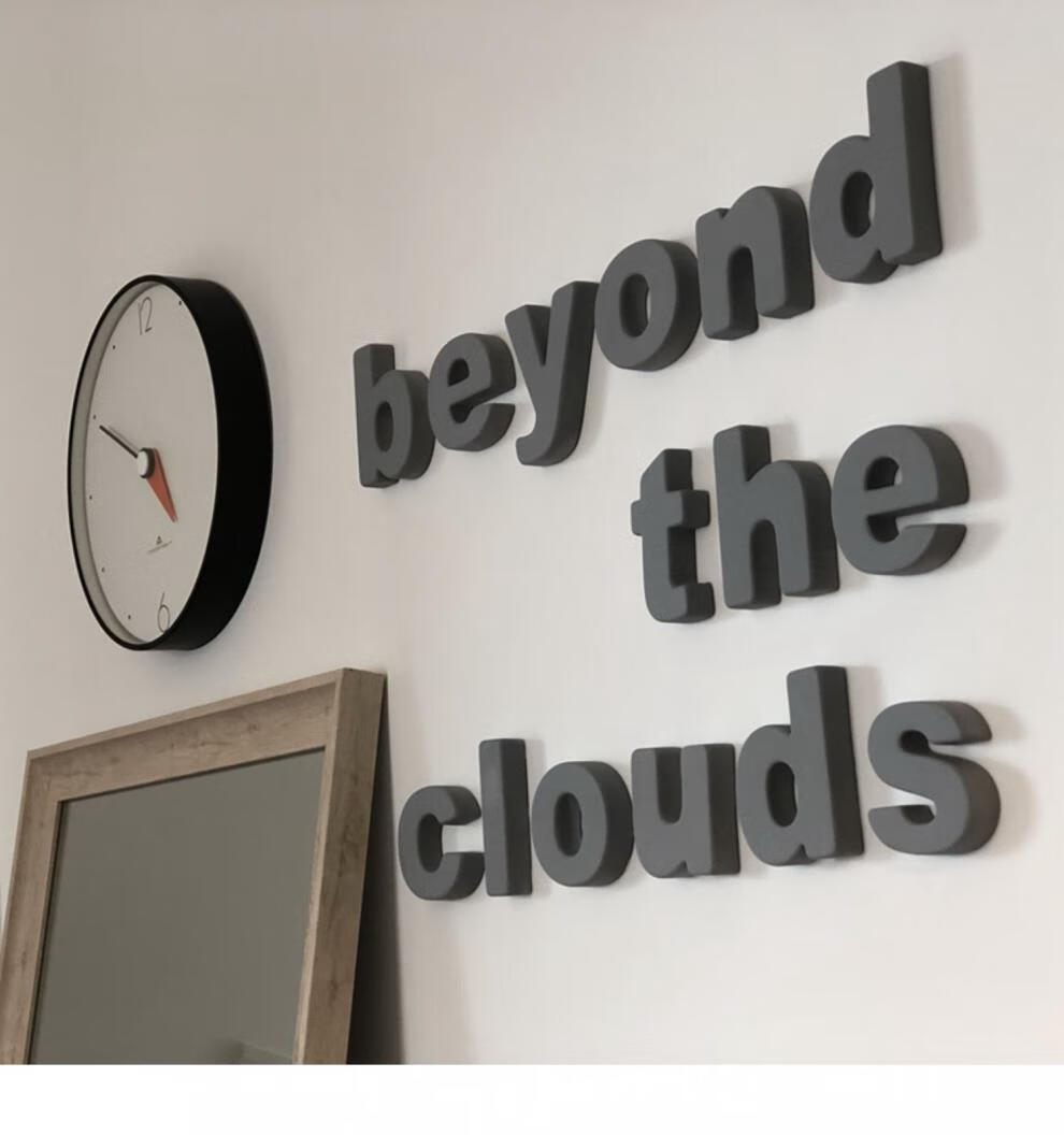 3d立体字母墙贴 字体墙贴墙面装饰英文字母logo电视背景励志墙上