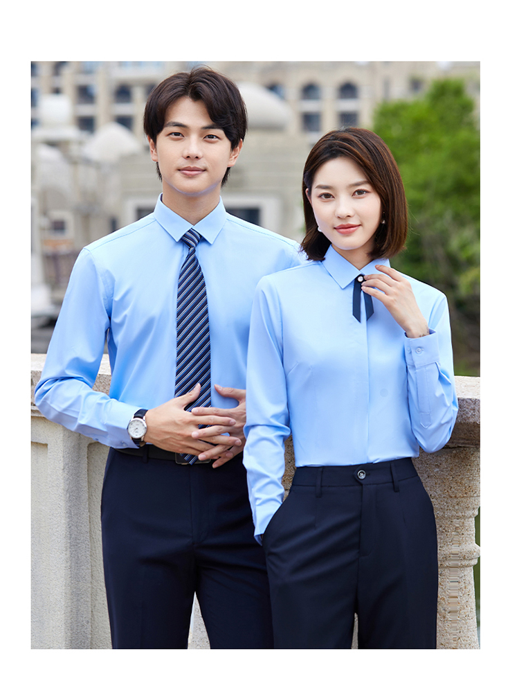 比亚迪工衣工作服王朝网短蓝色衬衫职业男女夏季宝蓝色西裤裙装定制款