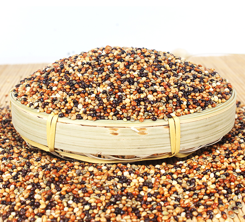 五色黍子谷子带壳小米5斤鸟粮鸟食混合粮食玄凤牡丹虎皮鹦鹉饲料 皮