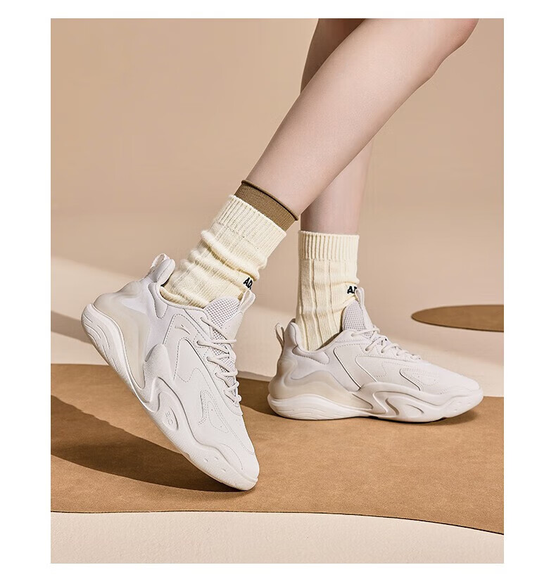 【潮拜3】安踏休闲鞋女板鞋2022秋冬季新款透气情侣运动鞋官方旗舰