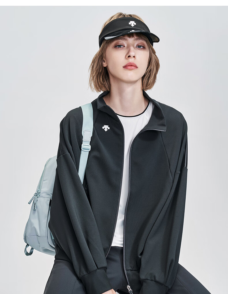 descente迪桑特descentexzucca联名系列女子针织运动外套米白色bes160