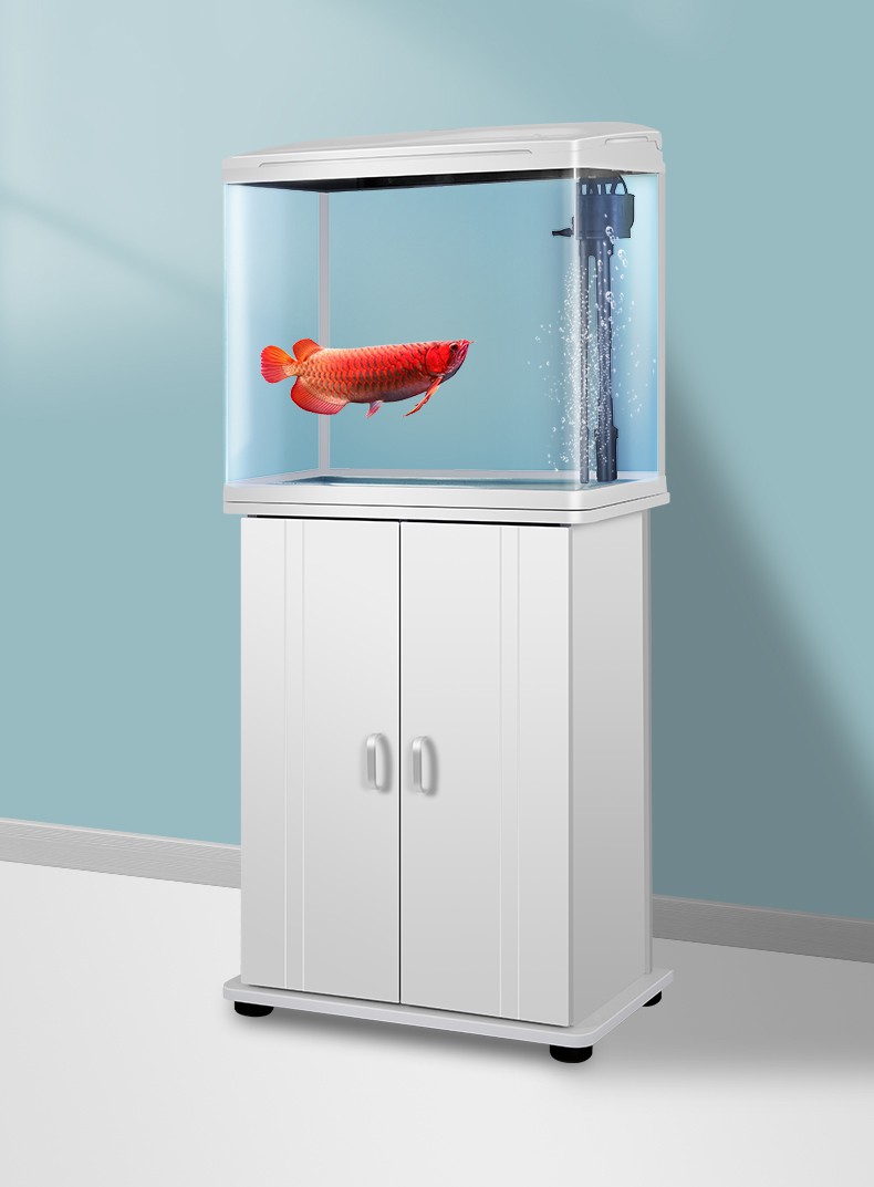 鱼缸柜子免换水鱼缸带柜子中型水族箱底柜客厅办公室观赏鱼玻璃缸带