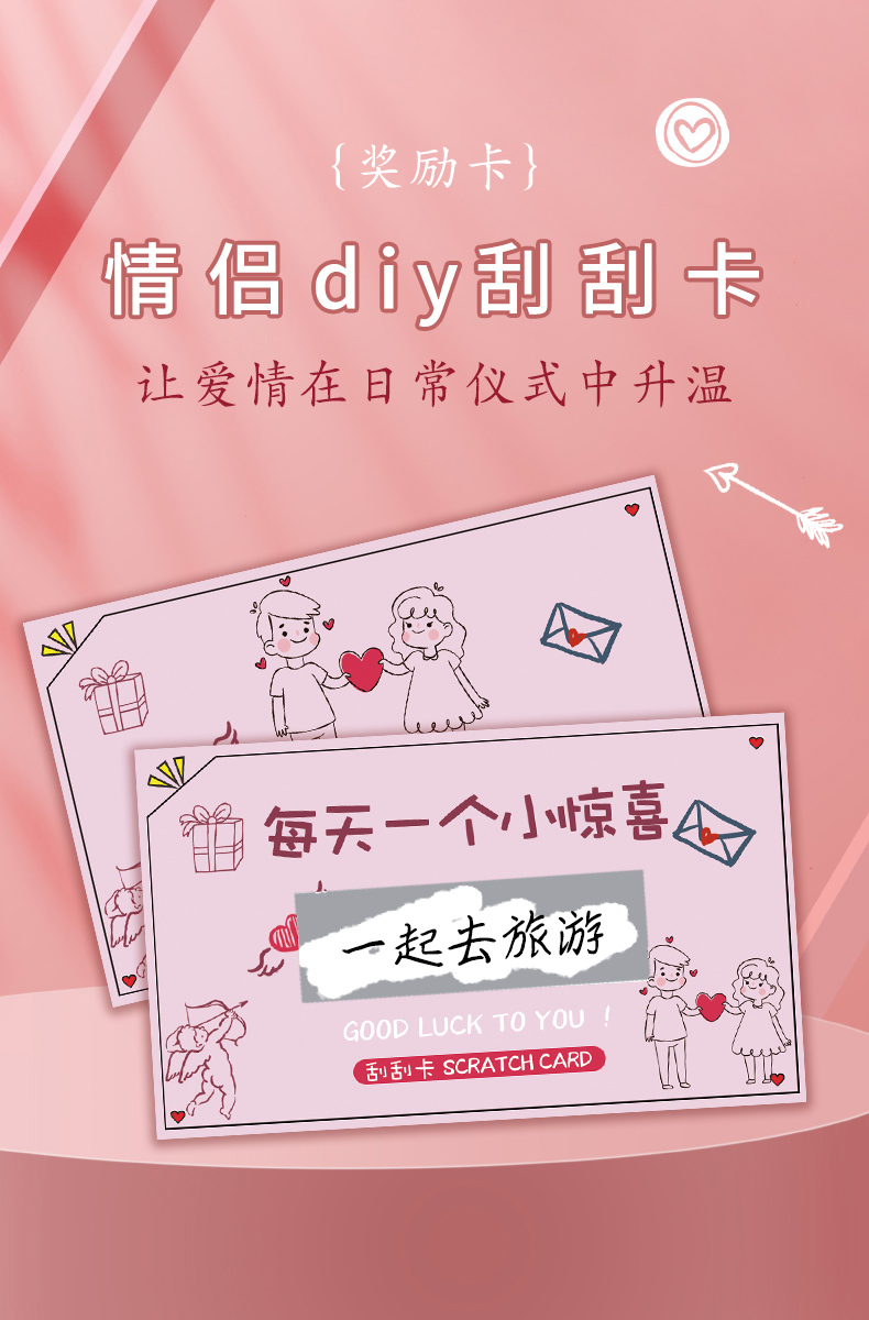 温妤wxpyu温妤 【抖音同款 臻选优品】 情侣diy创意刮刮卡新年刮刮乐