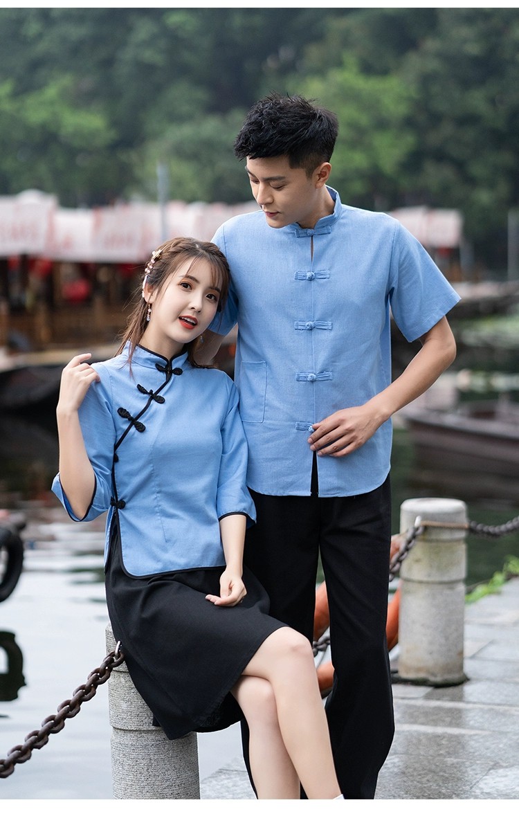 民国学生装五四运动表演服毕业服男女青年装中山装男班服舞台合唱装