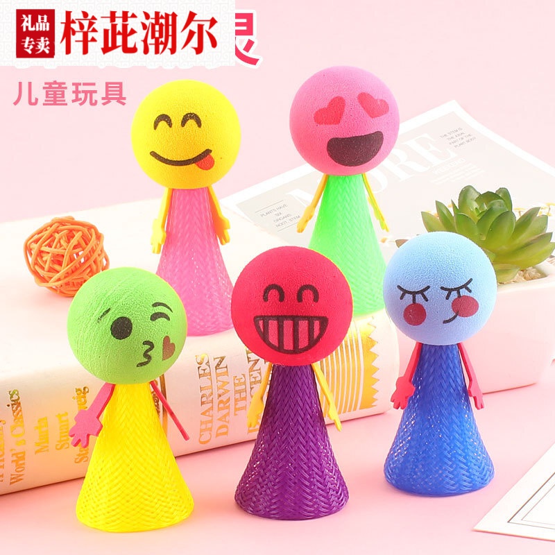 ins抖音同款大号发光弹跳小人弹跳娃娃精灵eva弹簧跳跳人儿童宝宝玩具