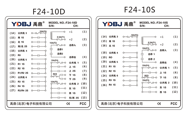 禹鼎遥控器f24-10d/10s 双速起重机行车天车工业无线遥控器 f24-10d两
