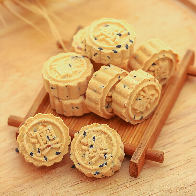 杏仁饼棋子饼休闲零食小吃360朱古力小粒杏仁饼360g