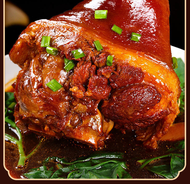 红烧整只2斤大肘子猪腿肉猪蹄髈猪肘熟食酱香肘开袋即食下酒菜整只大