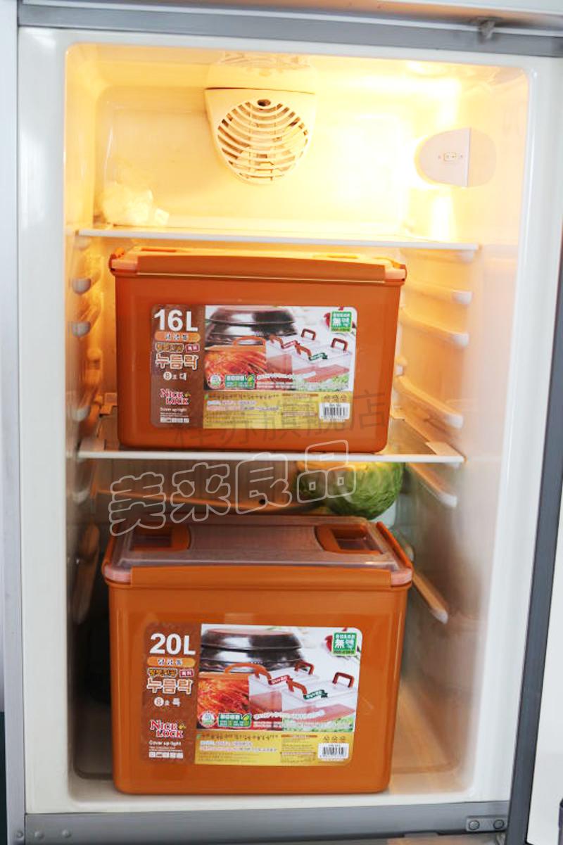 真空保险盒 韩国进口泡菜盒保鲜盒冰柜泡菜桶抽真空家用辣白菜咸菜装
