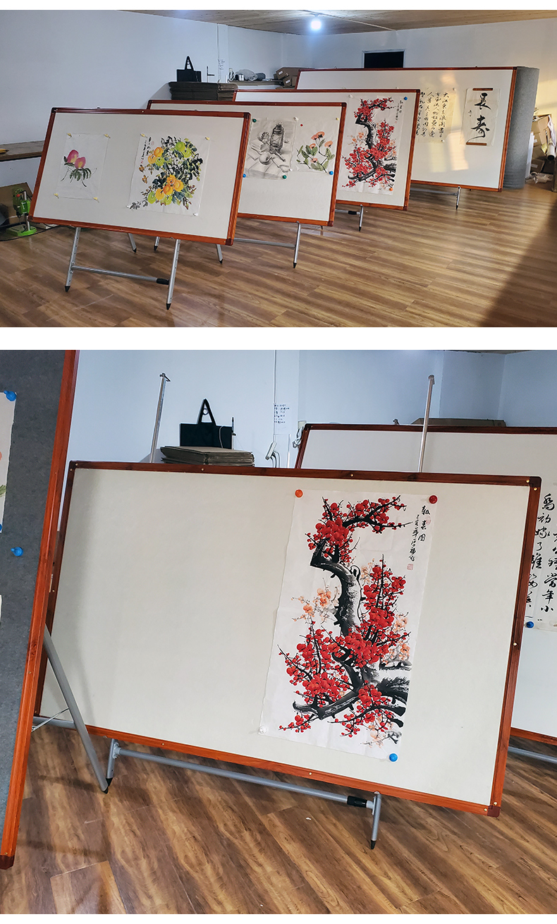 酷力郎大型磁性国画画板毛毡画板工笔画铁板大画架可调节可移动八尺