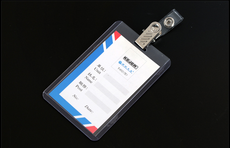 亚太森博 胸牌夹子笑脸可爱医生工作证代表证学生校牌工作牌夹扣滴胶