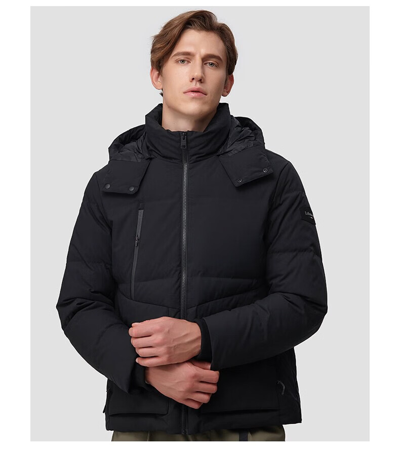 lafuma乐飞叶户外2022新款防泼水蓄热保暖大鹅绒面包羽绒服男 lmju2d
