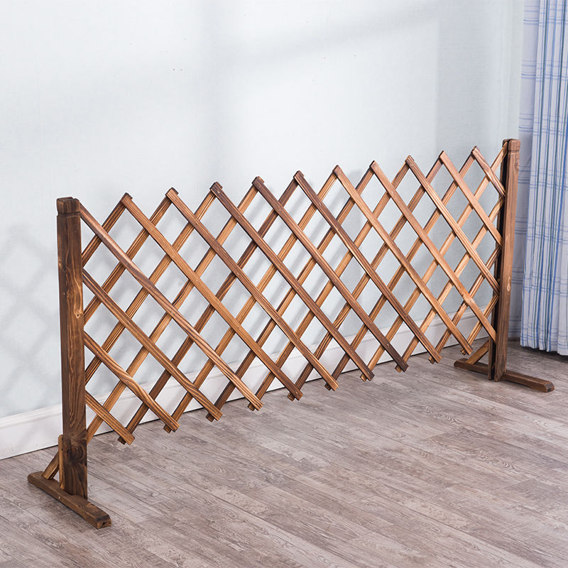 户外木栅栏围栏篱笆隔断室内伸缩栅栏室内庭院花园围栏木围栏粘钩一个