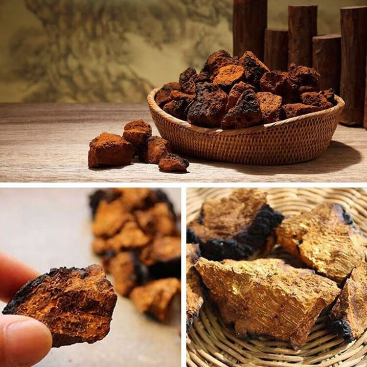 花初醒桦树茸俄罗斯白桦茸桦褐孔菌茶原装养生茶保真桦树茸桦树茸500g