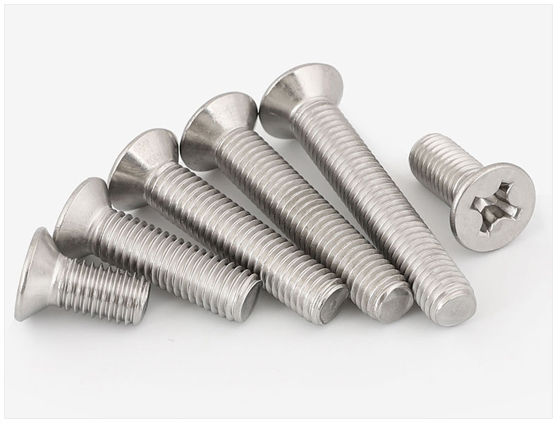 立始m2m3m4m5m6m8 304不锈钢十字沉头螺丝平头螺钉大全*8x10x12x16x60